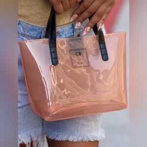 NWOT CB Vior Peach Mini Tote Bag